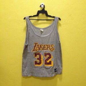 Vintage Magic Johnson Starter NBA Lakers Tank
